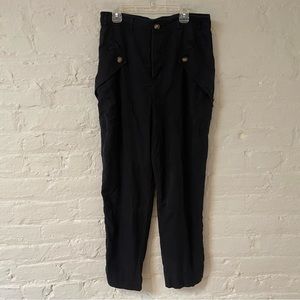 Express black cargo pants